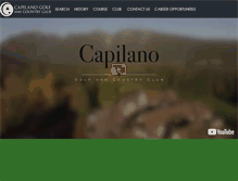 Tablet Screenshot of capilanogolf.com